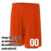 Add-On Performance Soccer Shorts with Free Numbers Youth Medium in Orange view 2