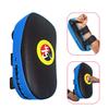 TLBTEK Taekwondo Kick Pad PU Muay Thai Pads MMA Karate Kick Pads Kickboxing Training Pads Martial Arts Punching Pads Leather Strike Curved Kicking Shield (7.5x14inchBlue) view 1
