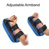 TLBTEK Taekwondo Kick Pad PU Muay Thai Pads MMA Karate Kick Pads Kickboxing Training Pads Martial Arts Punching Pads Leather Strike Curved Kicking Shield (7.5x14inchBlue) view 3