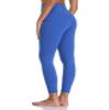 YUNOGA Women's High Waisted Workout Leggings 25" Inseam Ultra Soft Tummy Control Yoga Pants (XS, Royal Blue) view 4