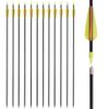 28 Inch Recurve Bow Youth Archery Practice Fiberglass Arrows for Beginners Kids Women Outdoor (Pack of 12) view 1