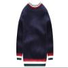 Winter Coat for Baby Girl Single Breasted Striped V-Neck Kids Winter Coat for Baby Boy (4T) Blue view 2