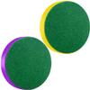 ONE250 Air Hockey Pushers and Purple Air Hockey Pucks, Goal Handles Paddles Replacement Accessories for Game Tables (4 Striker, 4 Puck Pack) (Purple & Yellow) view 4