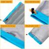 Camping Mesh Storage Bag, Nylon Drawstring Mesh Sack Stuff Storage Bag for Outdoor Travel Hiking (XL-Blue) Nylon Stuff Sack Stuff Sacks For Camping Gear Mesh Bag view 3