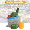 Camping Mesh Storage Bag, Nylon Drawstring Mesh Sack Stuff Storage Bag for Outdoor Travel Hiking (XL-Blue) Nylon Stuff Sack Stuff Sacks For Camping Gear Mesh Bag view 4