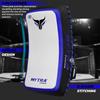 Mytra Fusion Thai pad Kick Shield MMA Kickboxing Muay Thai Training pad arm pad Strike Shield (White Blue, Pair) view 3