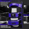 Mytra Fusion Thai pad Kick Shield MMA Kickboxing Muay Thai Training pad arm pad Strike Shield (White Blue, Pair) view 4