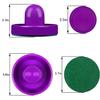 ONE250 Air Hockey Pushers and Purple Air Hockey Pucks, Goal Handles Paddles Replacement Accessories for Game Tables (4 Striker, 4 Puck Pack) (Purple) view 2