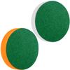 ONE250 Air Hockey Pushers and Orange Air Hockey Pucks, Goal Handles Paddles Replacement Accessories for Game Tables (4 Striker, 4 Puck Pack) (White & Orange) view 4