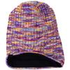 VECRY Womens Knit Slouchy Beanie Ribbed Baggy Skull Cap Turban Winter Summer Beret Hat (Purple/Yellow/White) view 3