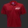 5-Star Rideshare Driver Performance Polo, Reflective Design, Moisture Wicking, Uber, Lyft, red Shirt view 3