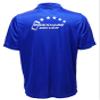 5-Star Rideshare Driver Performance Polo, Reflective Design, Moisture Wicking, Royal Shirt view 3