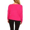 bar III | Zipper-Sleeve On/Off Shoulder Sweater | Pink Bon Bon view 3