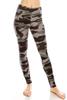 ALWAYS Women's High Waist Yoga Leggings - Camo Military Army Premium Soft Stretch Workout Pants 1850 One Size view 2