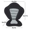WOOWAVE Kayak Seat Padded Deluxe Paddleboard Seat Adjustable Boat Seat Cushioned Fishing Seats High Back Comfortable Backrest Support with Detachable Back Storage Bag for Universal Sit view 2