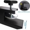 Comesee Professional Table Tennis Ping Pong Net Post Set Strength Screw Clamp with Net Clip Insert, 1.5 Inch Width Grip Holder, Tension and Height Adjustable Easy Set Up (Black) view 4