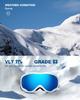 ZIONOR Lagopus Ski Snowboard Goggles UV Protection Anti fog Snow Goggles for Men Women Adult Youth view 2