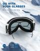 ZIONOR Lagopus Ski Snowboard Goggles UV Protection Anti fog Snow Goggles for Men Women Adult Youth view 3