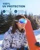 ZIONOR Lagopus Ski Snowboard Goggles UV Protection Anti fog Snow Goggles for Men Women Adult Youth view 4