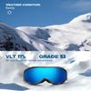 ZIONOR Lagopus Ski Snowboard Goggles UV Protection Anti fog Snow Goggles for Men Women Adult Youth view 2