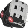 Rawlings | SURE CATCH T-Ball & Youth Baseball Glove | Right Hand Throw | 11" | Black/Grey view 2