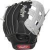 Rawlings | SURE CATCH T-Ball & Youth Baseball Glove | Right Hand Throw | 11" | Black/Grey view 4