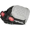 Rawlings | SURE CATCH T-Ball & Youth Baseball Glove | Right Hand Throw | 10.5" | Black/Grey view 2