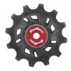 SunRace SP Unisex Adult Gear Pulley, Black/Red, 12D view 1