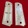 1911 Grips Live Free Or die Full Size Government Ambi Cut Gold Plated view 2