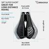 BiSaddle SRT Super Short Noseless Pain-Free Adjustable Bicycle Saddle Black with Titanium Rails Custom Fit Comfort, one Size view 3