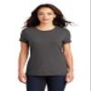 District Women's Perfect Tri Tee. DM130L 4XL Heathered Charcoal view 1