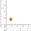 14Kt Gold Filled 6.0mm Cognac CZ Bezel Drop Charm - 2pcs (5854)/1 view 2