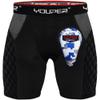 Youper Youth Elite Padded Sliding Shorts w/Soft Athletic Cup for Baseball & Football (Black, Large) view 1