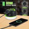 LED Camping Lights Lanterns Rechargeable, Hanging Tent Lights Remote,1000LM Up to 150H Running, Power Bank 5200mAh, 5 Light Modes, Magnetic, Waterproof Lantern Flashlight view 3
