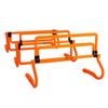 Football Flick Multi Level Mini Speed and Agility Hurdles  Pack of 3 Orange Height Adjustable Multi Sports Hurdles 6 Inches, 9 Inches and 12 Inches - Light Weight Carry Bag Included. view 1