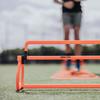 Football Flick Multi Level Mini Speed and Agility Hurdles  Pack of 3 Orange Height Adjustable Multi Sports Hurdles 6 Inches, 9 Inches and 12 Inches - Light Weight Carry Bag Included. view 4