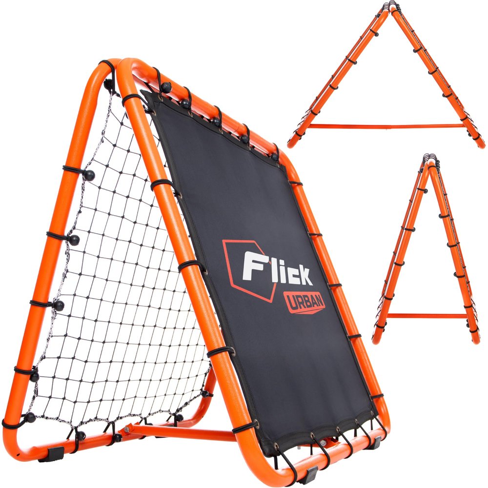Flick Urban Dual Speed Rebounder  Double-Sided Soccer Rebounder with 6 Adjustable Angles  Soccer Training Equipment for Passing & Control  Suitable for Soccer, Volleyball & Baseball