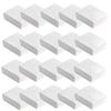 888 Display - Pack of 50 Boxes of 2 1/8" x 1 5/8" x 3/4" H White Textured Cotton Filled Jewelry Boxes view 1