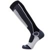 Pure Athlete Ski Socks for Men and Women  Striped Warm Merino Wool Skiing, Snowboard Winter Sock  Midweight, Shin Padding (XL, Black/Grey/Ivory) view 1