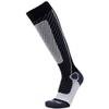 Pure Athlete Ski Socks for Men and Women  Striped Warm Merino Wool Skiing, Snowboard Winter Sock  Midweight, Shin Padding (XL, Black/Grey/Ivory) view 3