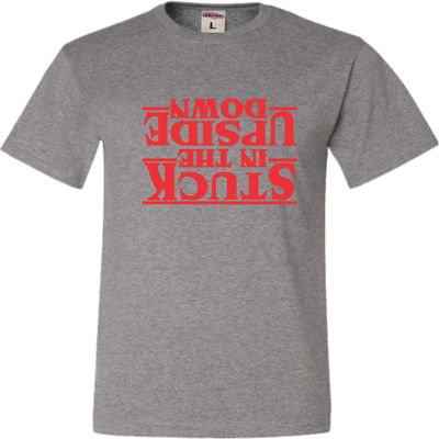 3X-Large Oxford Mens Stuck in The Upside Down T-Shirt