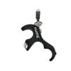 Bow Release 3 Finger Thumb Release Grip Button Release Finger Trigger Caliper Release Aids for Compound Bow (Black) view 3