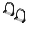 Aluminum Horse Saddle Stirrups, Non Slip Equestrian Stirrups for Trail Riding Show Jumping Training Beginners and Professional view 1