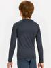 DEVOROPA Youth Boys Compression Thermal Shirt Long Sleeve Kids Fleece Baselayer Soccer Baseball Undershirt Gray S view 3