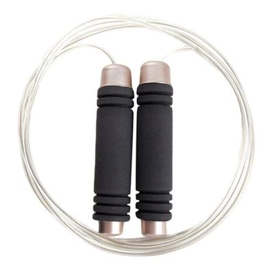 E-Holistic LifeStyle Adjustable Bearing PVC Skipping Steel Wire Jump Rope Fitness Raining