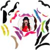 HESTYA 48 Pieces Fake Mustaches Mardi Gras Self Adhesive Novelty Fake Beard Stickers French Pirate Detective Stick on Mustache Stickers Carnival Mexican Party Supplies view 4