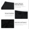 K898 Men's Square Leg Swimming Jammer Shorts UPF50+,Men Swimsuit Swim Jammers Fabric Shape Retention (Black Shorts Square,S) view 4