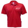 5-Star Rideshare Driver Performance Polo, Reflective Design, Moisture Wicking, Uber, Lyft, red Shirt view 1