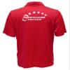 5-Star Rideshare Driver Performance Polo, Reflective Design, Moisture Wicking, Uber, Lyft, red Shirt view 2