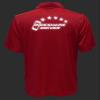 5-Star Rideshare Driver Performance Polo, Reflective Design, Moisture Wicking, Uber, Lyft, red Shirt view 4